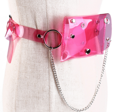 Bolsa Transparente de Cintura con Cadena para Mujer - Mini Crossbody - Image 16