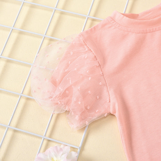 Conjunto de Blusa de Encaje y Jeans con Bolsillos Decorados - Image 6