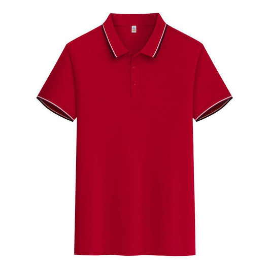 Polo de Algodón Puro Business Casual con Solapa - Manga Corta - Image 8