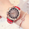 Reloj de Pulsera de Cuero con Esfera Giratoria Luxuoso