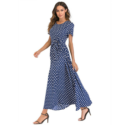 Vestido con Estampado de Lunares y Cintura Elástica - Image 19