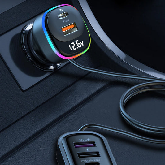 Cargador Rápido Multifunción para Auto