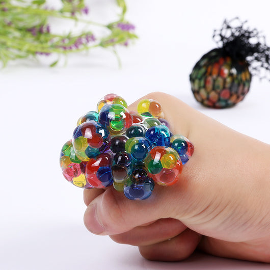 Pelota Antiestrés con Cuentas de Colores - Juguete Sensorial Descompresivo - Image 7