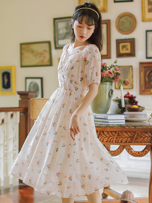 Vestido de Verano Chiffon Floral Romántico para Mujer - Image 9