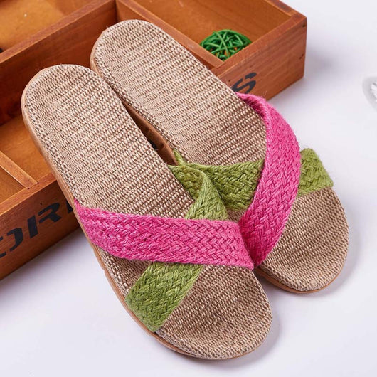 Pantuflas de Lino para Pareja - Cómodas Sandalias de Casa Antideslizantes Otoño Invierno - Image 16