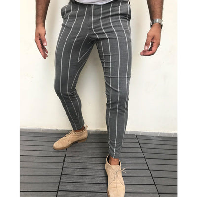 Pantalones Casuales a Rayas para Hombre - Image 18