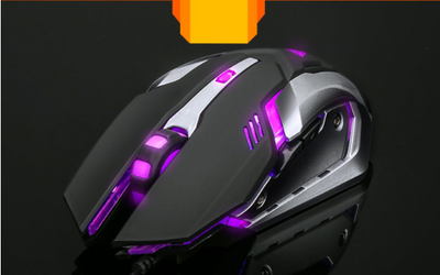 Ratón Gaming Luminoso USB con Diseño Mecánico Colorido - Image 11
