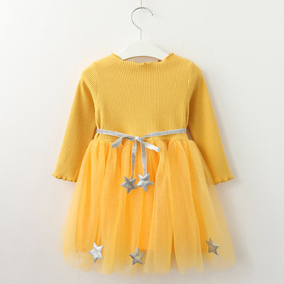 Vestido Infantil Estampado de Manga Larga - Image 5