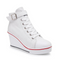 Zapatillas Canvas Altas con Plataforma Lateral de 8cm - Diseño Elevado y Moderno