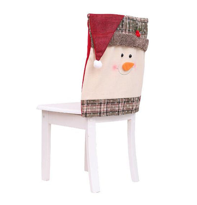 Juego de Sillas Navideñas con Decoración de Mesa y Sombreros Festivos - Image 7