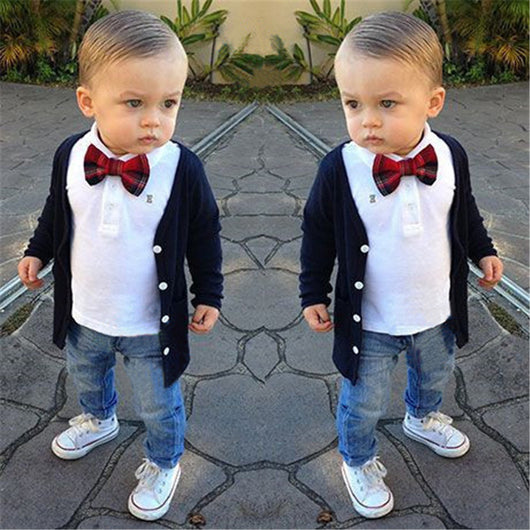 Traje de 3 Piezas para Niño con Cinturón Incluido - Image 6