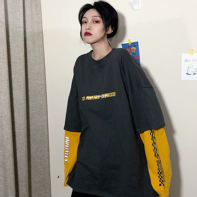 Blusa de Transición Otoñal con Efecto Capas - Camiseta Larga para Mujer - Image 4