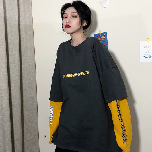 Blusa de Transición Otoñal con Efecto Capas - Camiseta Larga para Mujer - Image 4