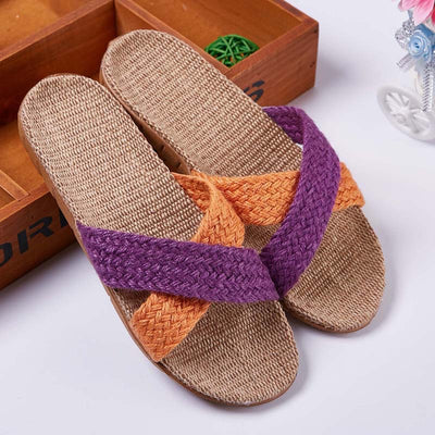 Pantuflas de Lino para Pareja - Cómodas Sandalias de Casa Antideslizantes Otoño Invierno - Image 18