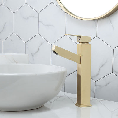 Grifo Monomando Nordic Dorado Cepillado para Agua Fría y Caliente - Image 25