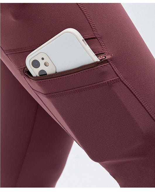 Pantalones de Sudadera Ajustados de Cintura Alta con Bolsillos Laterales - Image 25