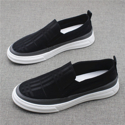 Zapatos Casuales Cómodos para Hombre con Suela Blanda y Lona Gruesa Transpirable