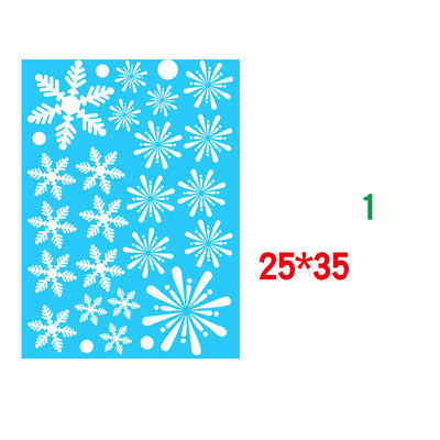 Pegatinas Navideñas Estáticas para Ventana - Copos de Nieve Decorativos - Image 9