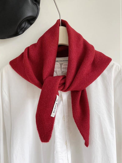 Bufanda Triangular Versátil Tejida para Mujer - Abrigo Cálido Multiusos - Image 9