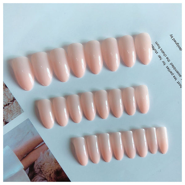 Uñas Postizas de Manicura Francesa Natural Adherible