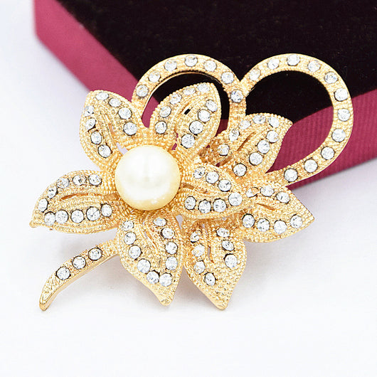 Broche Moño de Perlas de Cristal para Dama - Image 6