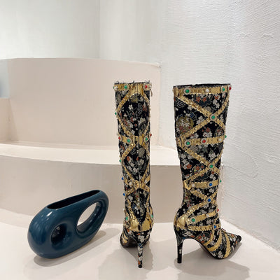 Tacones Stiletto con Cristales Brillantes - Zapatos de Tacón Alto para Mujer - Image 21