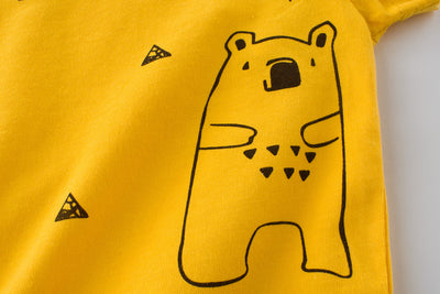 Playera Infantil de Manga Corta con Diseño de Caricatura - Image 3