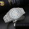 Reloj de Cuarzo para Hombre con Escala Árabe y Diamantes Hip Hop Europeo