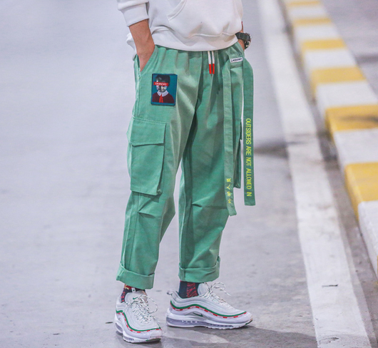 Pantalones Harem Overol Harajuku Hip Hop Hombre - Estilo Urbano Suelto