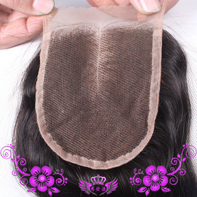 Peluca de Cabello Humano Tejido a Mano Onda Profunda con Cierre de Encaje Completo - Image 6