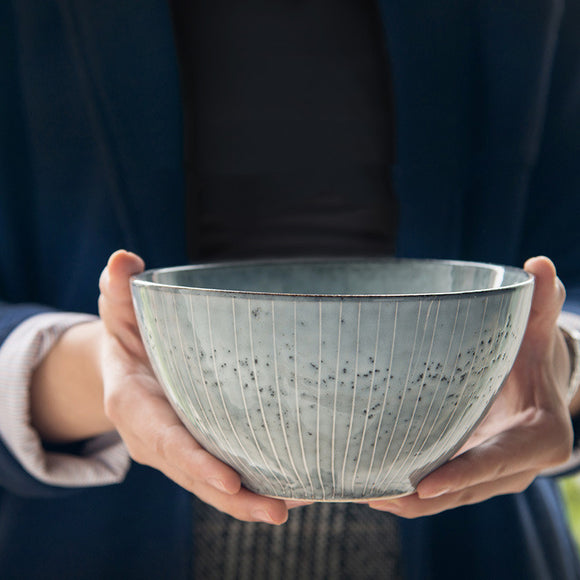 Tazón Grande de Cerámica Creativa para Arroz y Sopas