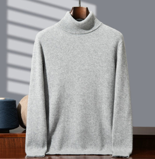 Suéter Cuello Alto para Hombre Otoño Invierno - Abrigo Interior Versátil - Image 17