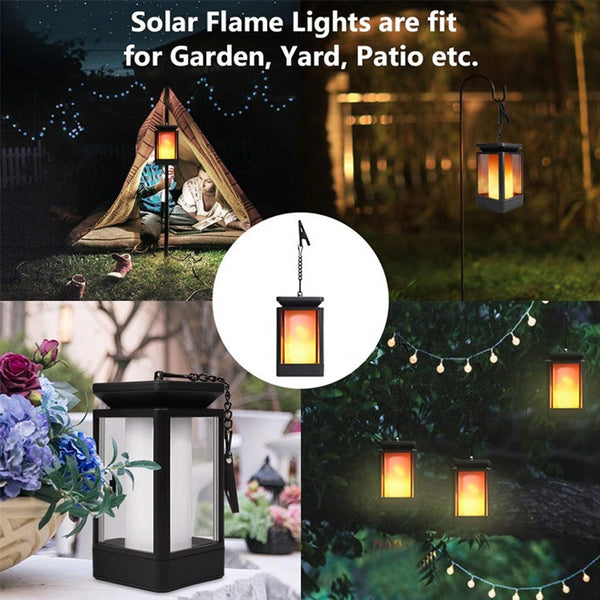 Lámpara Solar LED Estilo Vintage para Espacios Exteriores