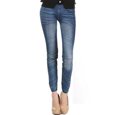 Leggings Denim Ajustados Corte 9/10 - Image 3