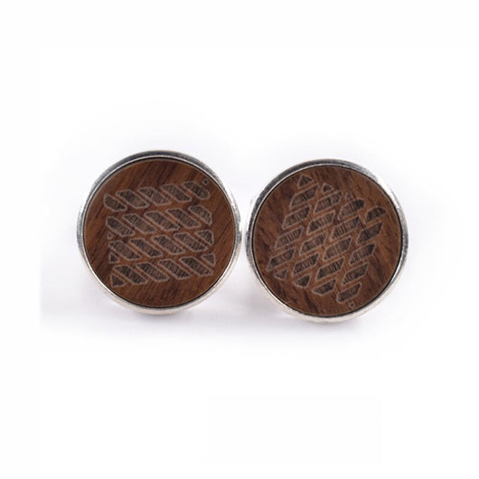 Gemelos Franceses de Madera Redonda - Elegancia Clásica - Image 7