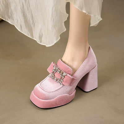 Zapato Slip-On Mujer con Suela y Tacón Grueso - Image 11