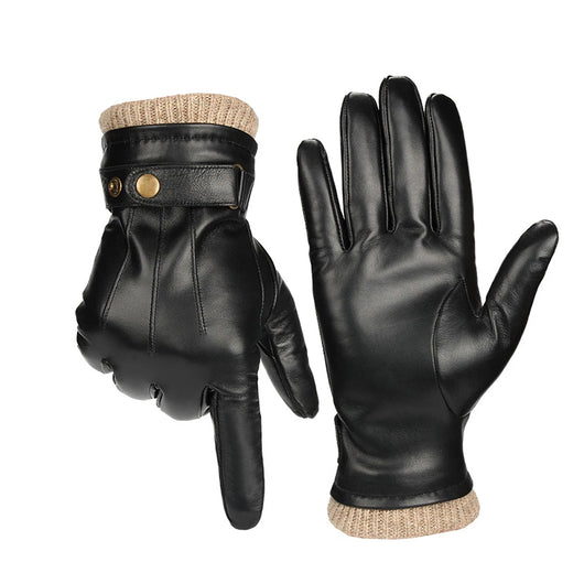 Guantes de Invierno en Cuero Genuino con Forro de Terciopelo - Image 5