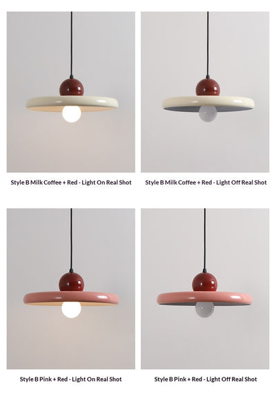 Lámpara Colgante Minimalista de Hierro en Tonos Crema para Sala - Image 8