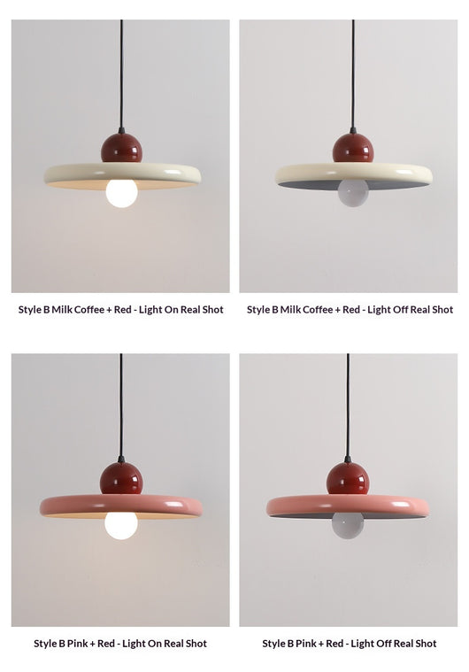 Lámpara Colgante Minimalista de Hierro en Tonos Crema para Sala - Image 8