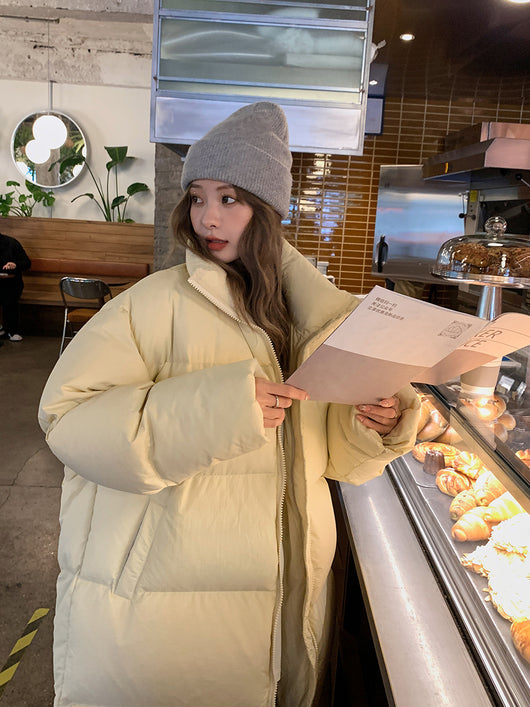 Abrigo Acolchado de Algodón para Invierno - Chaqueta Térmica Versátil Largo Medio - Image 20