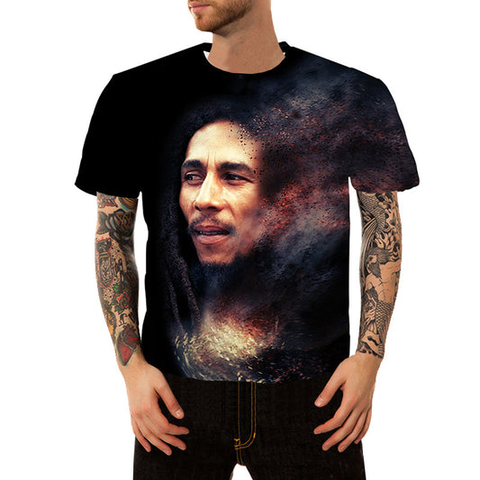Camiseta de Pareja Impresa en 3D para Hombre y Mujer