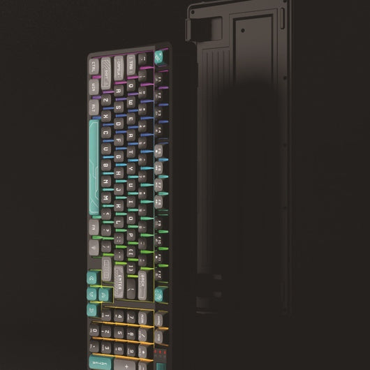 Escritorio Gaming con Iluminación RGB Multicolor y Diseño Mecánico Premium - Image 4