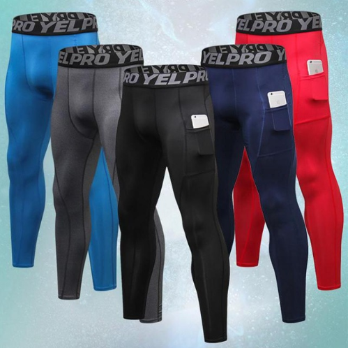 Pantalones Deportivos de Entrenamiento para Hombre con Bolsillos - Tela Elástica Transpirable