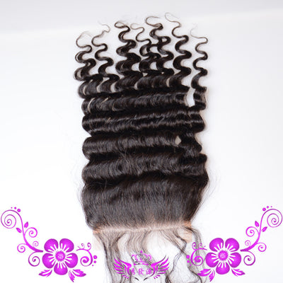 Peluca de Cabello Humano Tejido a Mano Onda Profunda con Cierre de Encaje Completo - Image 5
