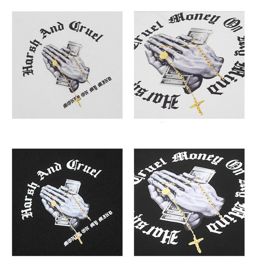 Camiseta Hombre Estampada Suelta Manga Corta - Image 10