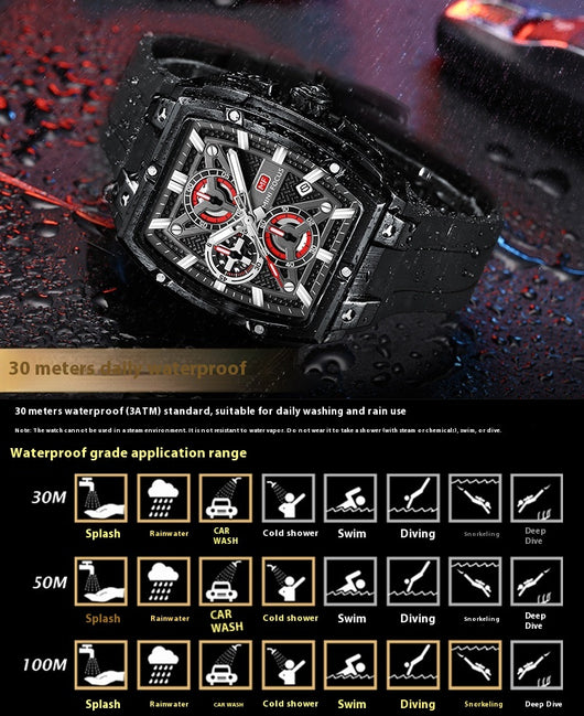 Reloj Hombre Arc Espejo Multicapa Hueco - Image 17