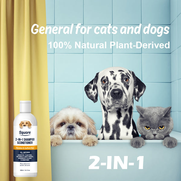 Champú y Protector Antiácaros 2 en 1 para Mascotas