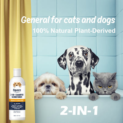 Champú y Protector Antiácaros 2 en 1 para Mascotas