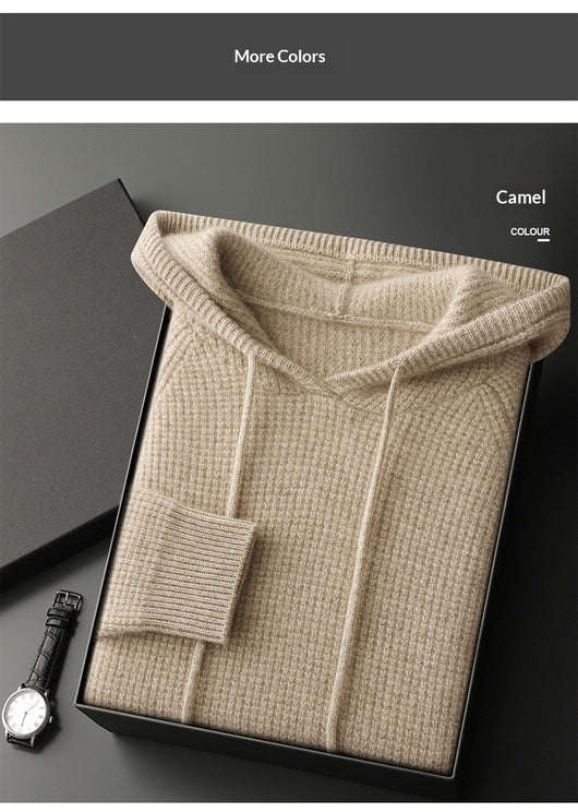 Suéter de Cachemira con Capucha para Otoño e Invierno - Image 17