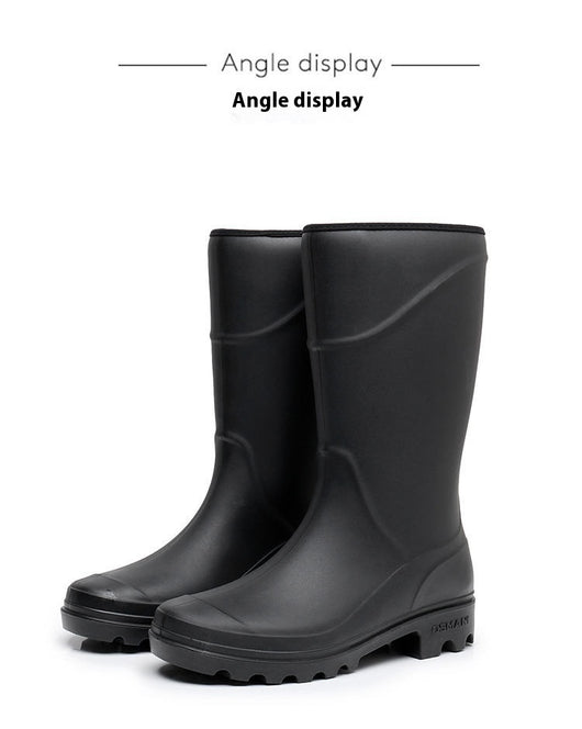 Botas de Lluvia Altas para Construcción - Zapatos Protectores Impermeables Antideslizantes - Image 9